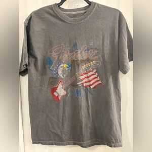 Fender Charcoal Tee with Patriotic Design